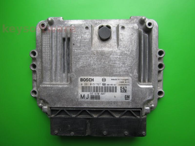 ECU Opel Zafira 1.9CDTI 55570807 0281015767 EDC16C39 {