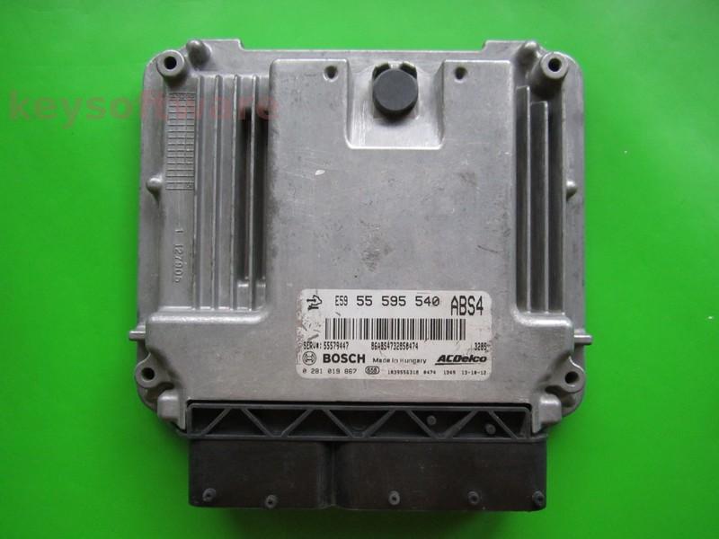 ECU Opel Insignia 2.0CDTI 55595540 0281019867 EDC17C59