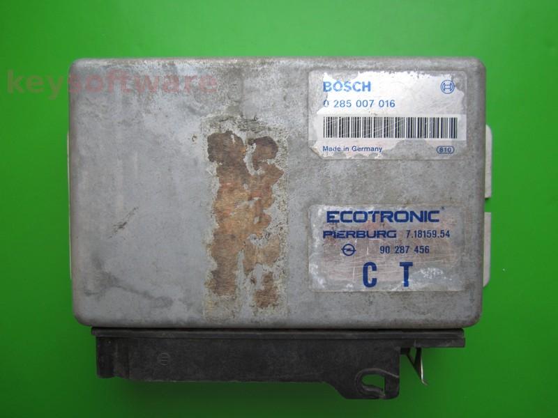 ECU Opel Kadett 1.8 90287456 0285007016 ECO 2.1Z