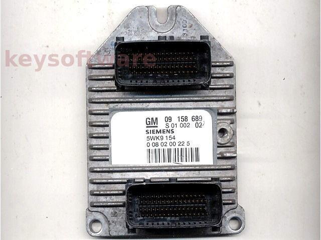 ECU Opel Vectra B 1.8 09158689 5WK9154 Z18XE Simtec 71 +
