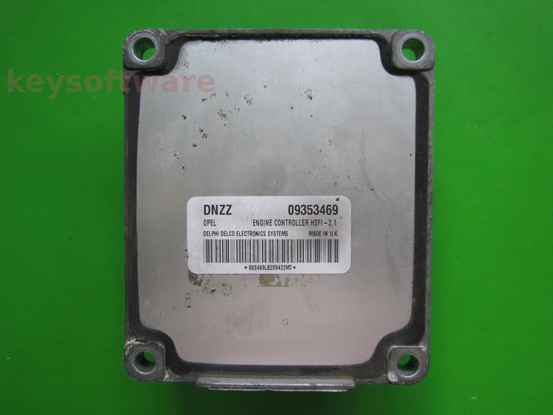 ECU Opel Corsa C 1.4 09353469 DNZZ Z14XE HSFI-2.1