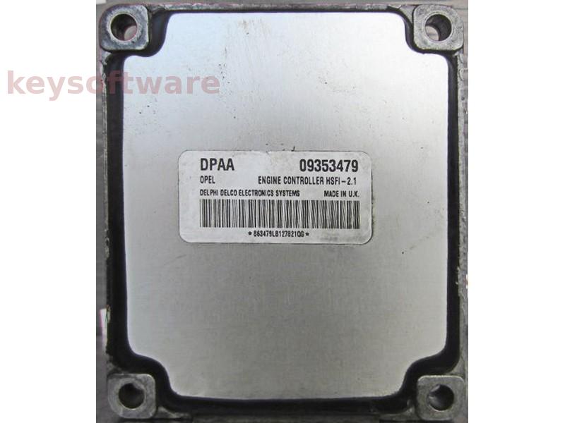 ECU Opel Vectra B 1.6 09353479 DPAA Z16XE HSFI-2.1 {