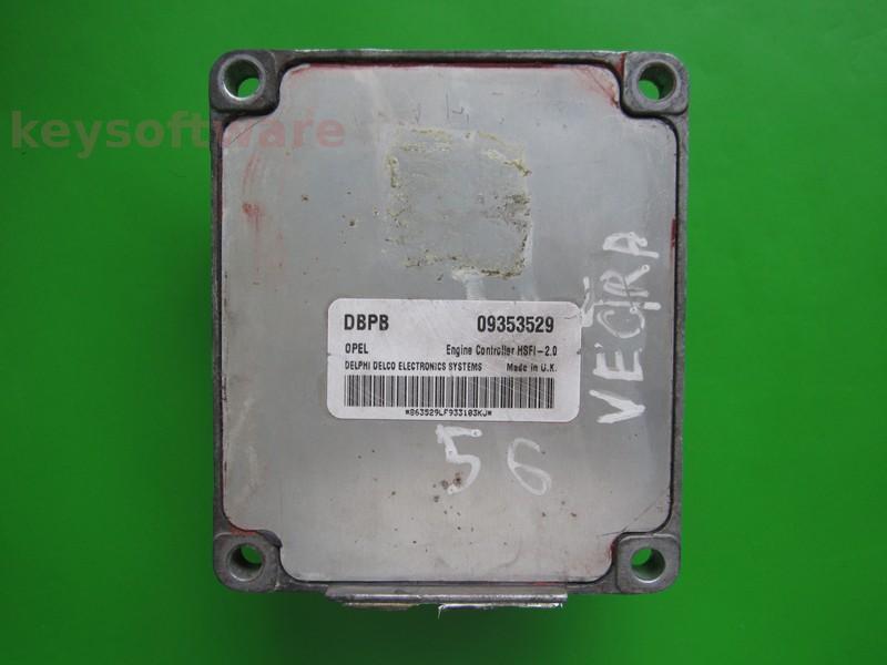 ECU Opel Vectra B 1.6 09353529 DBPB Y16XE HSFI-2.0 +