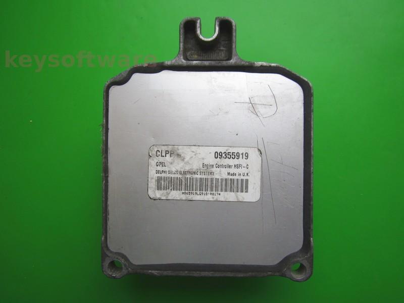 ECU Opel Astra G 1.6 09355919 CLPP X16XEL HSFI-C +{