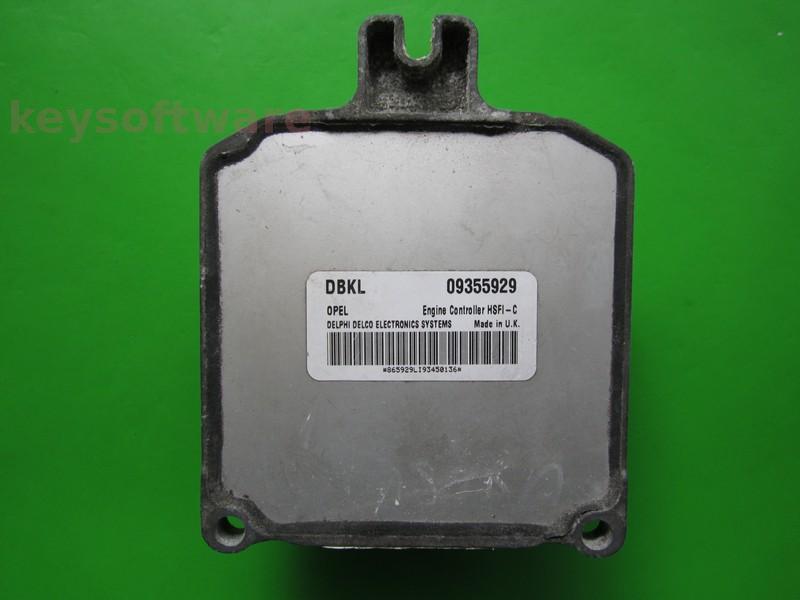 ECU Opel Astra G 1.6 09355929 DBKL X16XEL HSFI-C