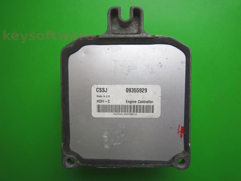 ECU Opel Astra G 1.6 09355929 CSSJ X16XEL HSFI-C