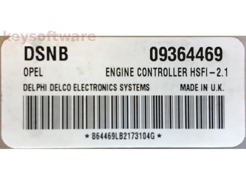 ECU Opel Combo 1.6 09364469 Z16XE HSFI-2.1 {