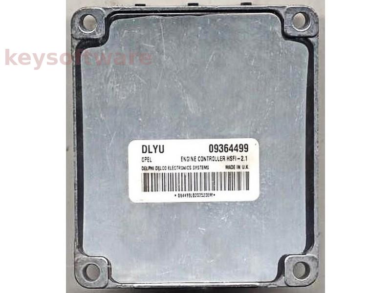 ECU Opel Zafira 1.6 09364499 DLYU Z16XE HSFI-2.1 {