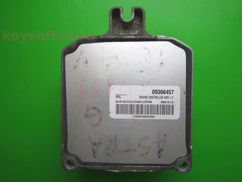 ECU Opel Astra G 1.6 09366457 X16XEL HSFI-C +