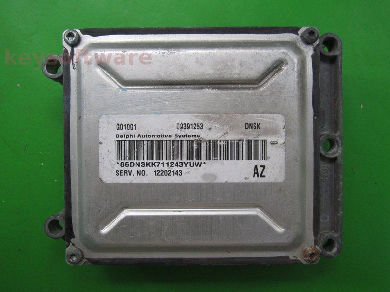 ECU Opel Vectra 2.2 09391253 DNSK