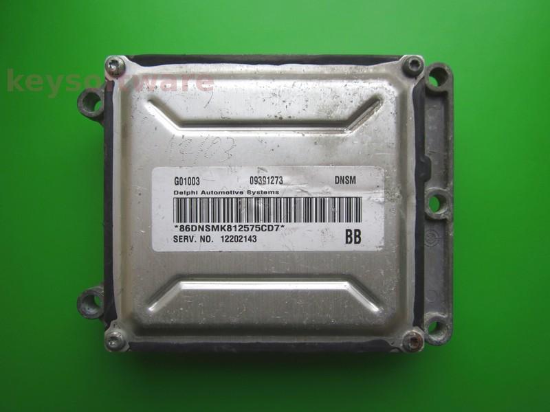 ECU Opel Zafira 2.2 09391273 DNSM Z22SE