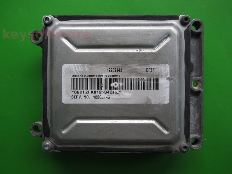 ECU Opel Zafira 2.2 12202143 DFZF Z22SE