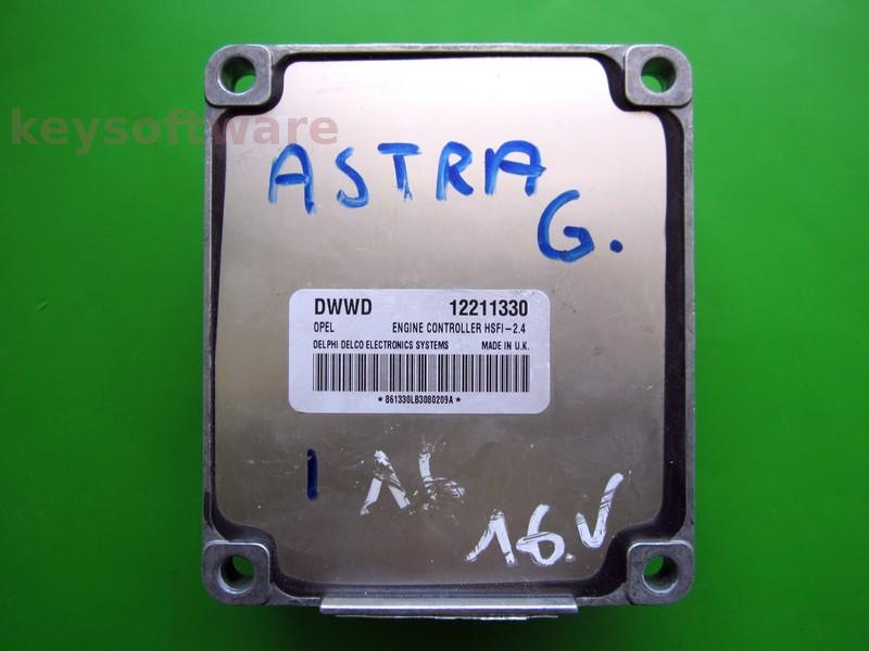 ECU Opel Astra G 1.6 12211330 DWWD HSFI-2.4