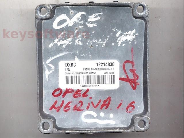 ECU Opel Meriva 1.6 12214830 DXBC Z16XE HSFI-2.5 +