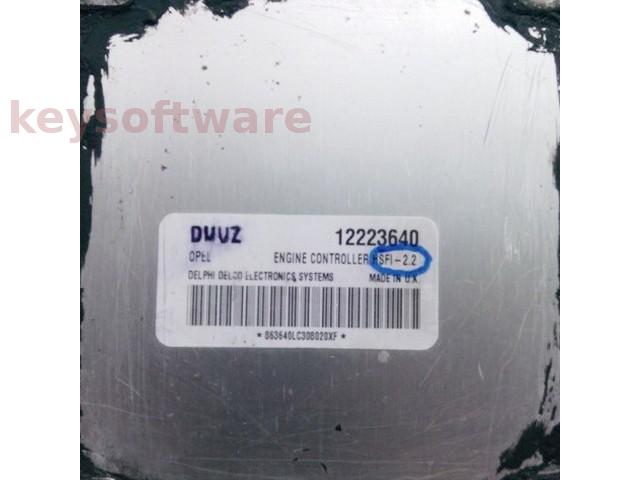 ECU Opel Vectra C 1.6 12223640 DUUZ Z16XE HSFI-2.2 {+