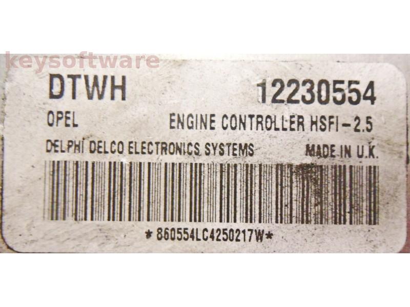 ECU Opel Meriva 1.6 12230554 DTWH Z16XE HSFI-2.5 {