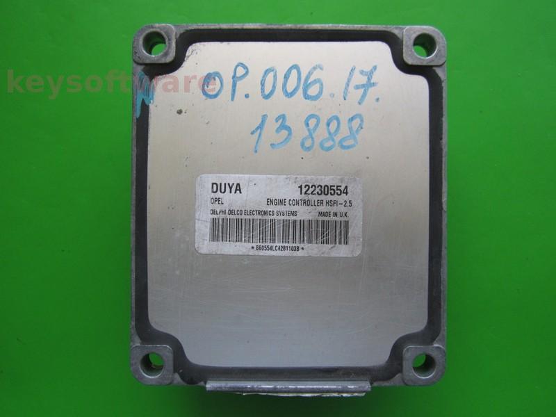 ECU Opel Meriva 1.6 12230554 DUYA Z16XE HSFI-2.5 +