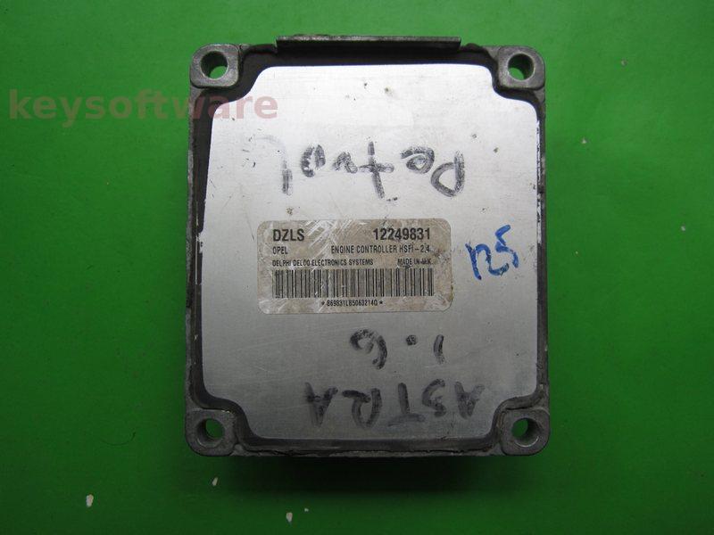 ECU Opel Astra G 1.6 12249831 DZLS Z16XEP HSFI-2.4