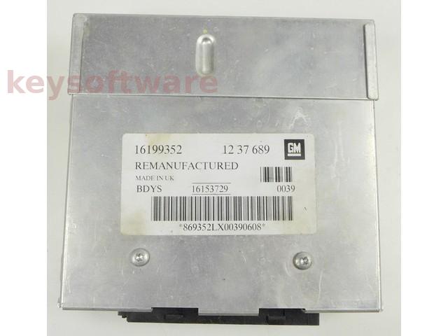 ECU Opel Kadett 1.4 1237689 BDYS negru {