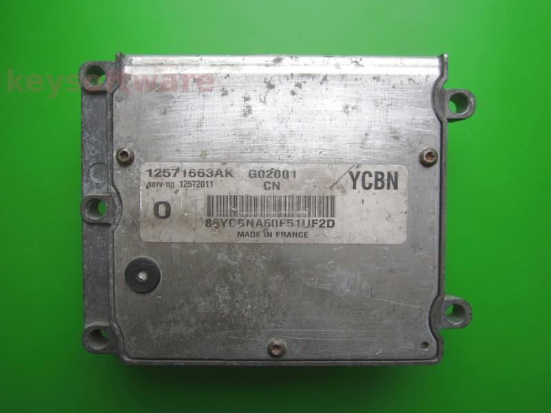 ECU Opel Vectra C 2.2 12571663AK YCBN Z22SE Trionic8