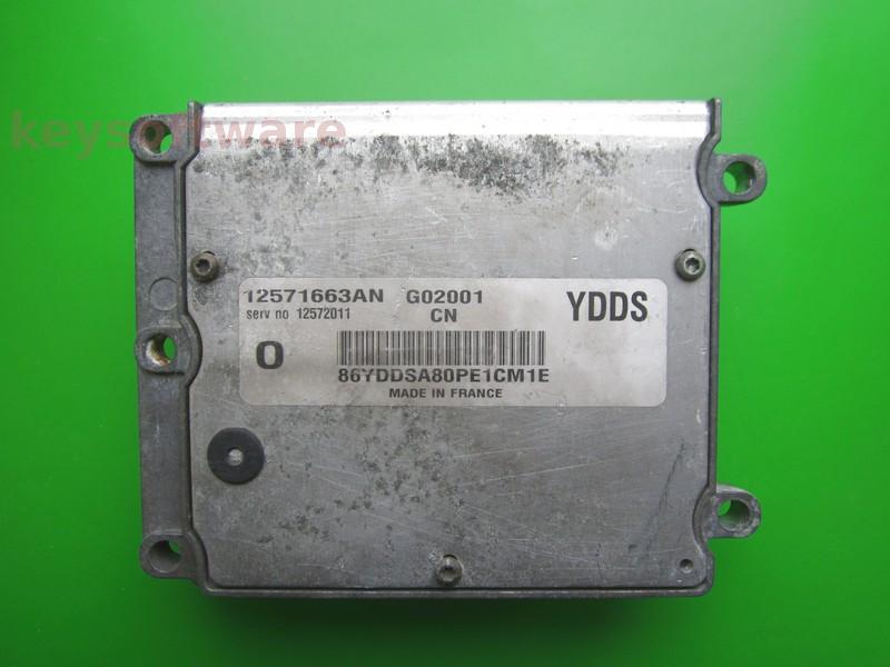 ECU Opel Vectra C 2.2 12571663AN YDDS Z22SE Trionic8