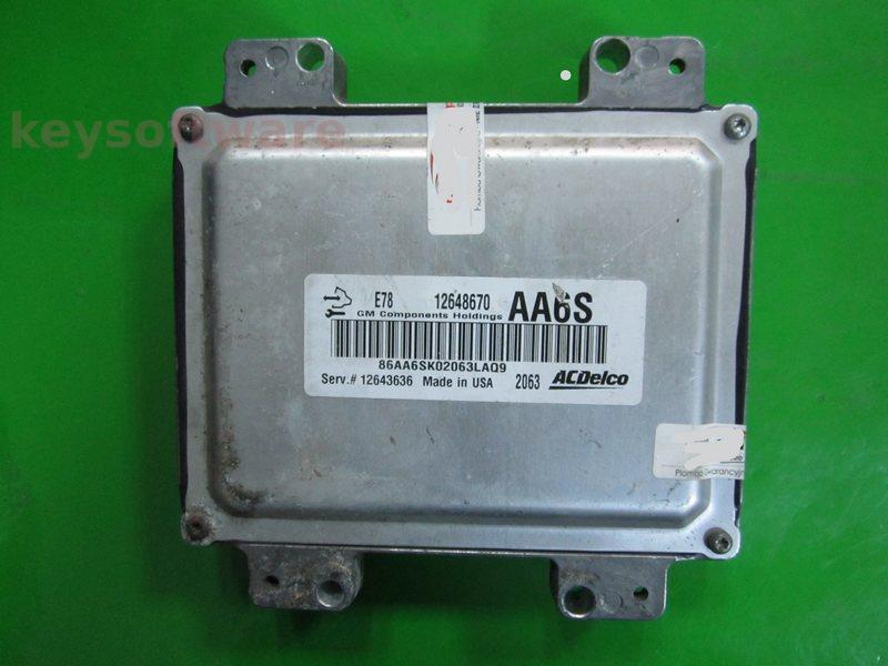 ECU Opel Insignia 1.4 12648670 AA6S ACDELCO E78 {