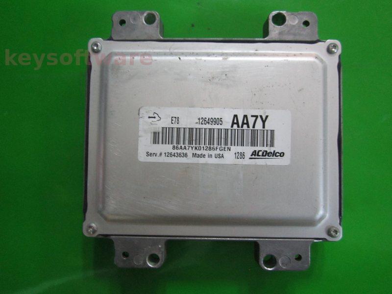 ECU Opel Astra J 1.4 12649905 AA7Y ACDELCO E78