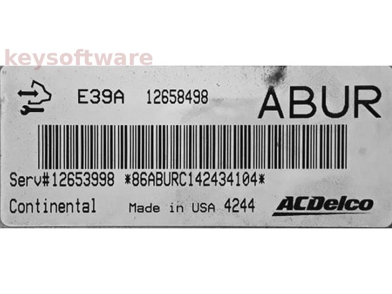 ECU Opel Astra J 3.6 12658498 ACDELCO E39 {