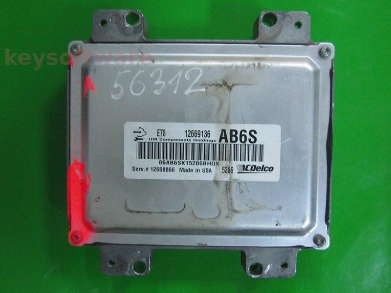 ECU Opel Zafira 1.4 12669136 AB6S ACDELCO E78
