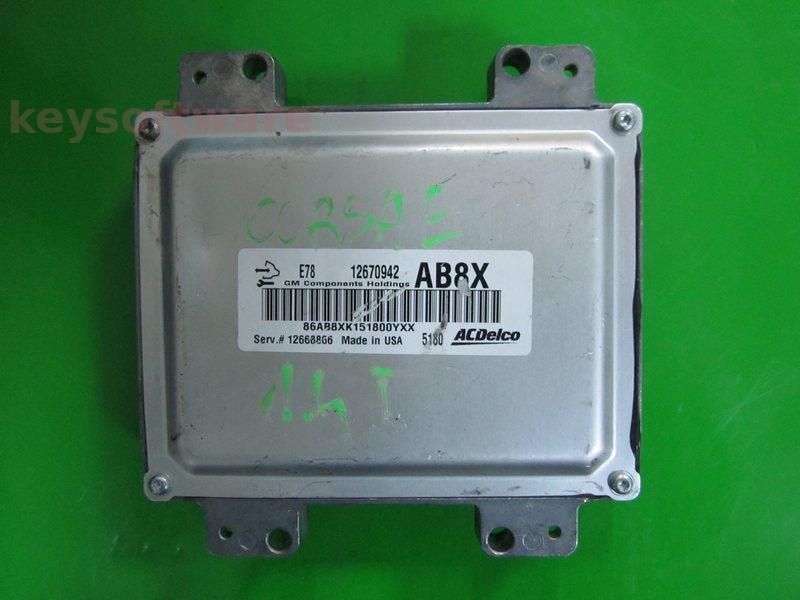 ECU Opel Corsa E 1.4 12670942 AB8X ACDELCO E78