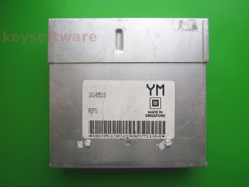 ECU Opel Astra F 1.8 16149519 YM AZFS C18NZ mov