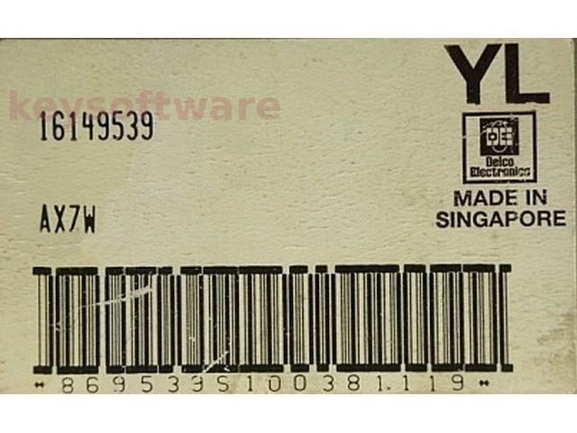 ECU Opel Astra F 1.8 16149539 AXZW YL mov {