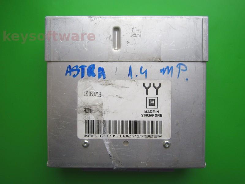 ECU Opel Astra F 1.4 16163719 YY AZMN mov