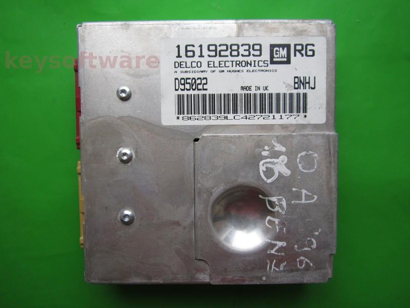 ECU Opel Astra F 1.6 16192839 RG BNHJ X16XEL visiniu crem