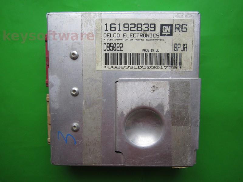 ECU Opel Astra F 1.6 16192839 RG BPJA X16XEL visiniu crem