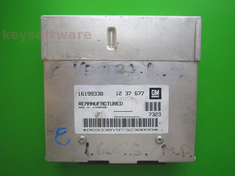 ECU Opel Vectra A 1.6 16199338 1237677 C16NZ negru
