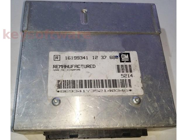 ECU Opel Astra F 1.6 16199341 negru {