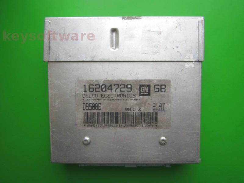 ECU Opel Astra F 1.6 16204729 GB BLAT bleu