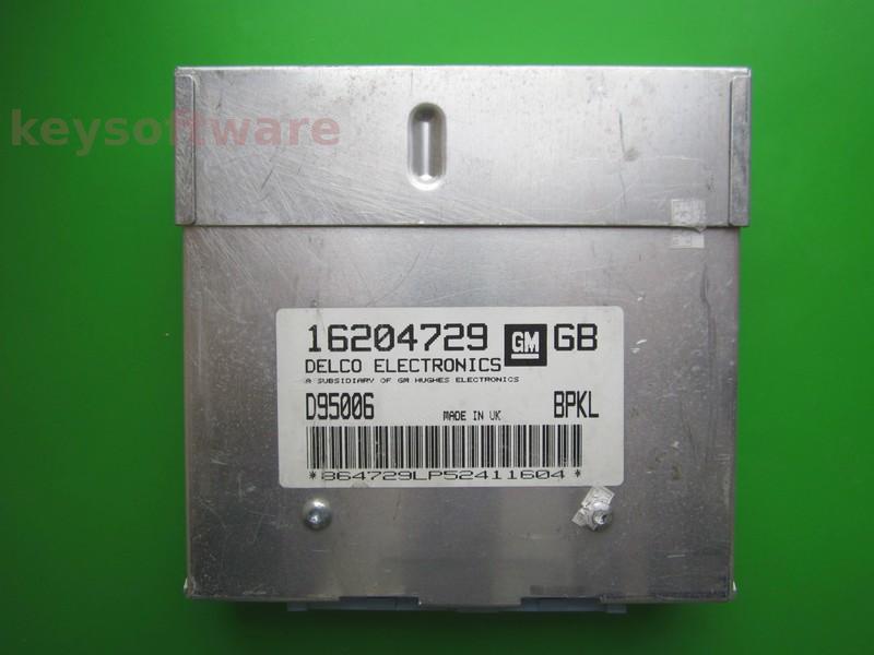 ECU Opel Astra F 1.6 16204729 GB BPKL bleu