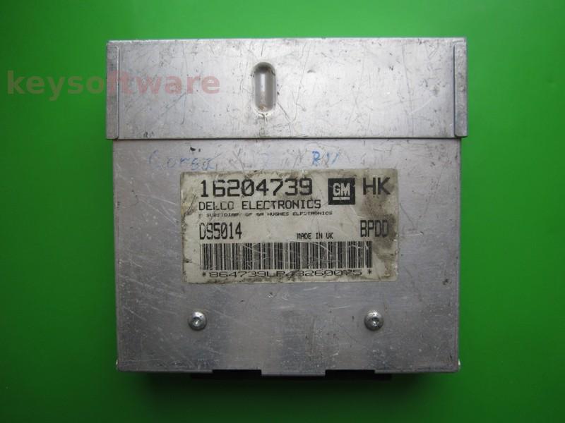 ECU Opel Corsa B 1.2 16204739 BPDD C12NZ negru