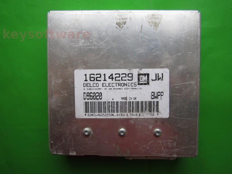 ECU Opel Astra F 1.6 16214229 JW BWPP visiniu alb