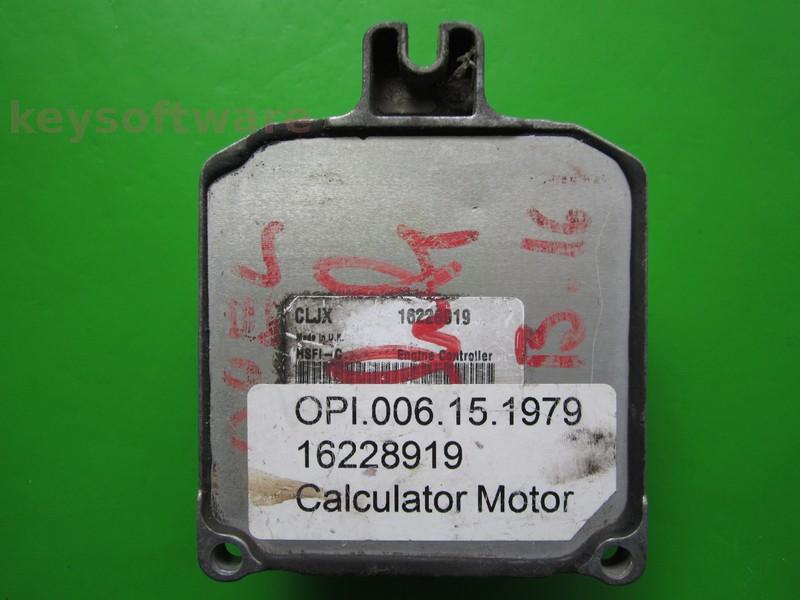 ECU Opel Astra F 1.6 16228919 CLJX X16XEL HSFI-C
