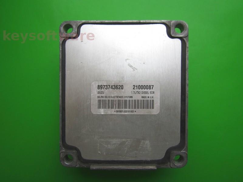 ECU Opel Astra G 1.7DTI 21000087 8973743620 FABL Isuzu TX2