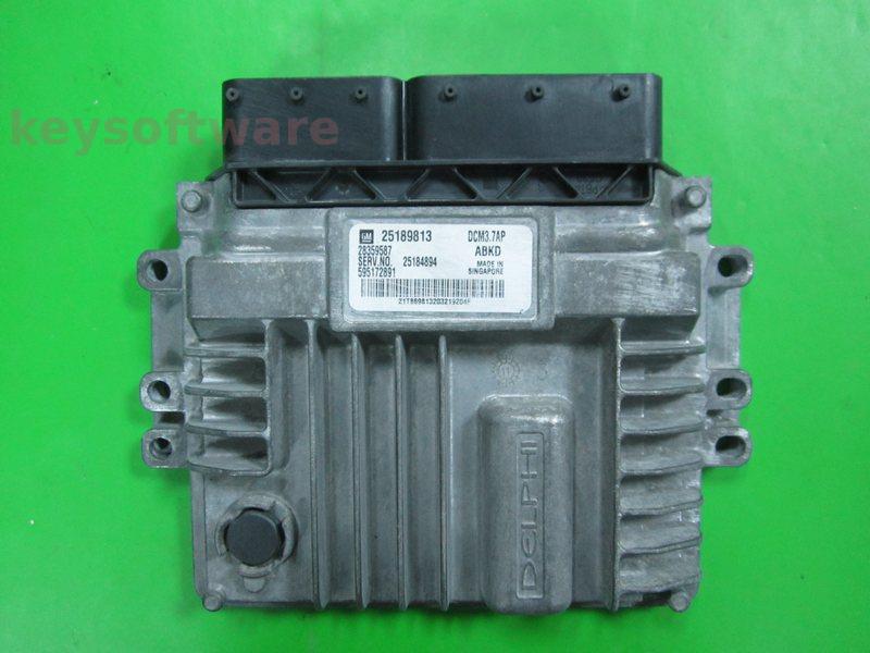 ECU Opel Antara 2.2CDTI 25189813 ABKD DCM3.7AP