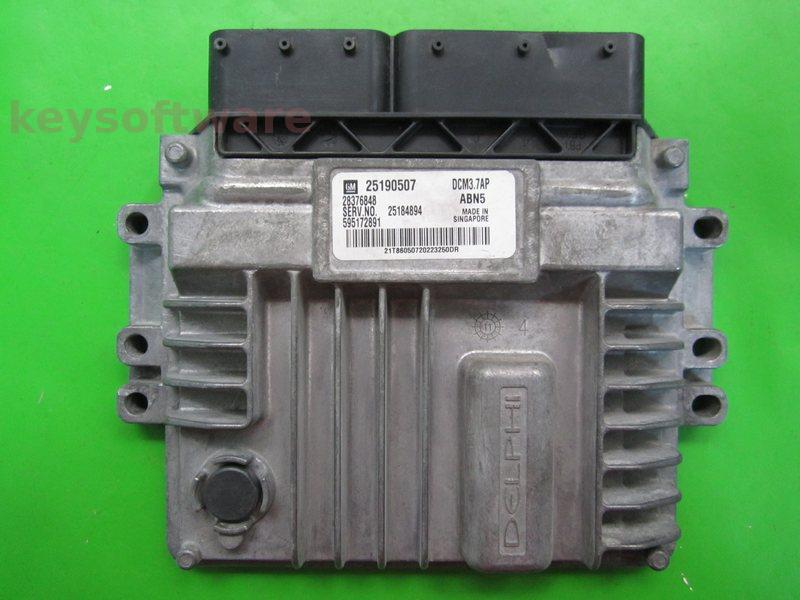 ECU Opel Antara 2.2CDTI 25190507 ABN5 DCM3.7AP