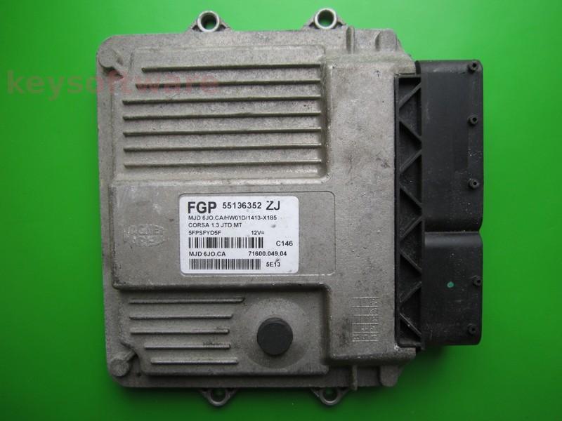ECU Opel Corsa C 1.3CDTI 55196352 6JO.CA }