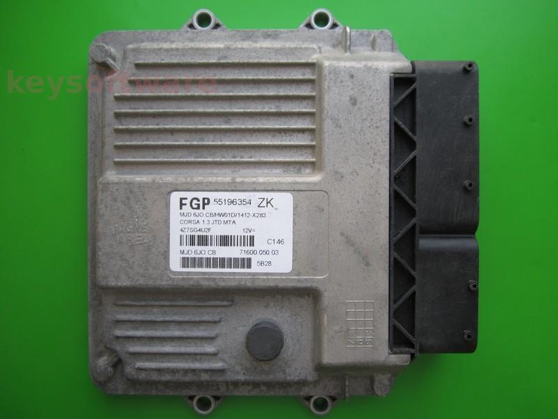 ECU Opel Corsa C 1.3CDTI 55196354 Z13DT 6JO.CB {+