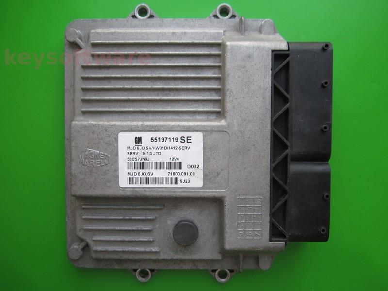 ECU Opel Corsa C 1.3CDTI 55197119 6JO.SV