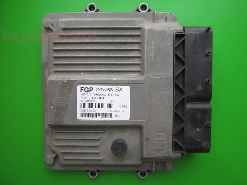 ECU Opel Tigra 1.3CDTI 55198928 7160006504 Z13DT 6JO.T2