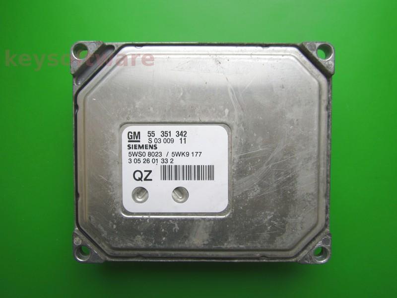 ECU Opel Vectra C 2.2 55351342 5WK9177 QZ Z22YH Simtec 81